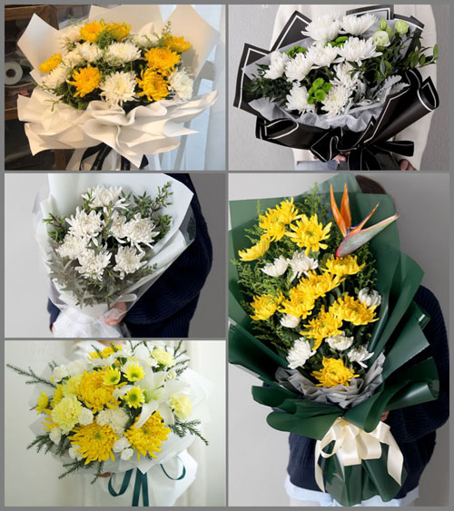 江苏泰州姜堰区华港镇里华村白事花束代送
